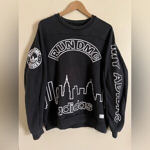 RARE 2014 Adidas Originals Run DMC New York City 1982 Pullover  Sweatshirt L